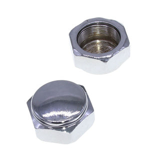 Chrome Center Cap Nut for Dirt Bike & Motorcycle Triple Clamp