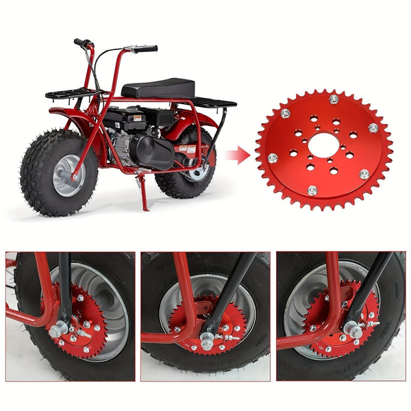 Mini Bike Split Sprocket adaptor & 420 Chain sprocket 42T kit