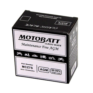 MCZ7S Motobatt Classic Black AGM FA Battery