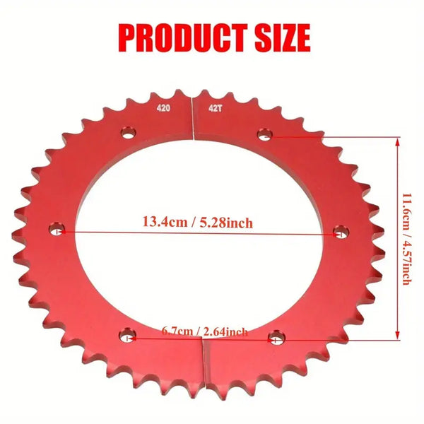 Split Sprocket with 42 Teeth 420 chain