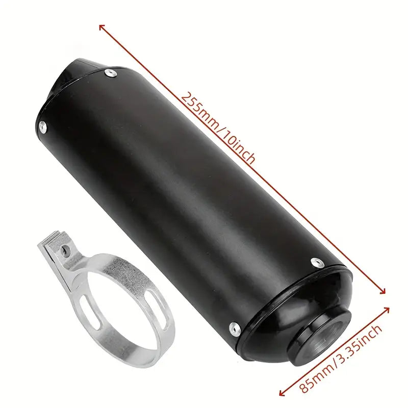 32mm Black pit Bike Exhaust Muffler + Clamp