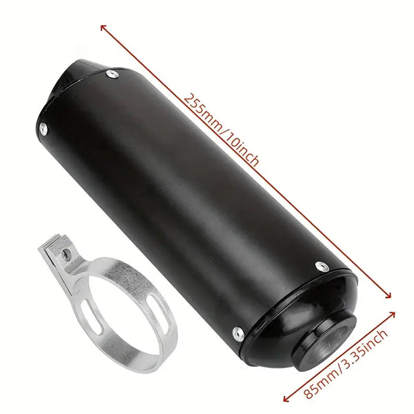 32mm Black pit Bike Exhaust Muffler + Clamp