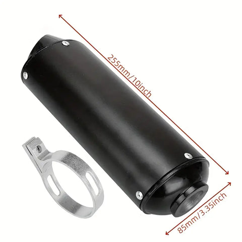 32mm Black pit Bike Exhaust Muffler + Clamp