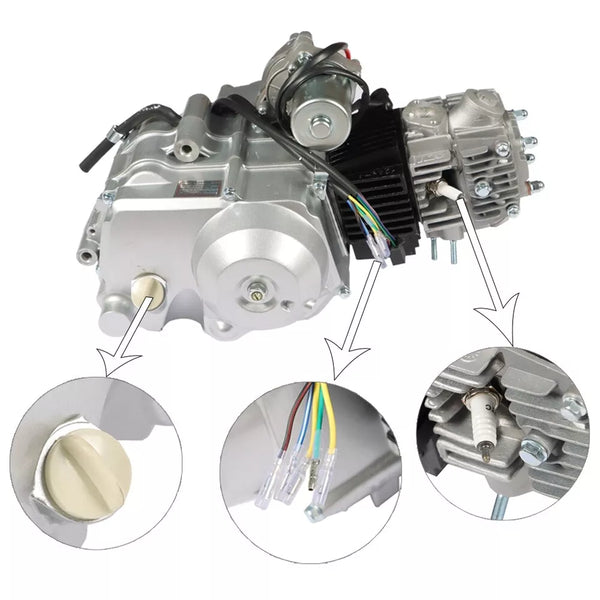 125cc 3 Speeds w/Reverse, Elec. Start Engine