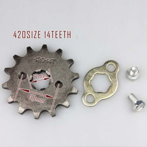 Front Sprocket 17mm 420 chain 14 Teeth