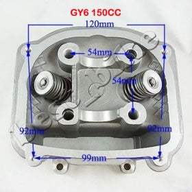 Cylinder Head Assy for GY6 150cc ATV, Go Kart, Moped & Scooter (57.4mm)