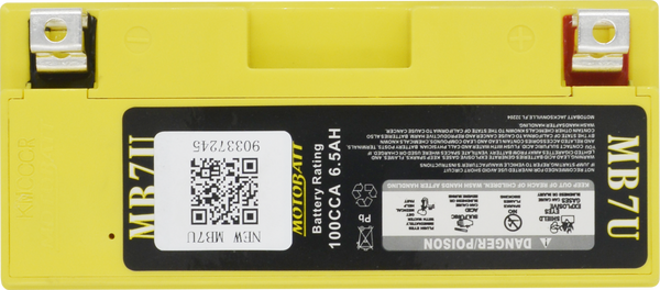 MB7U Motobatt 12V AGM Battery