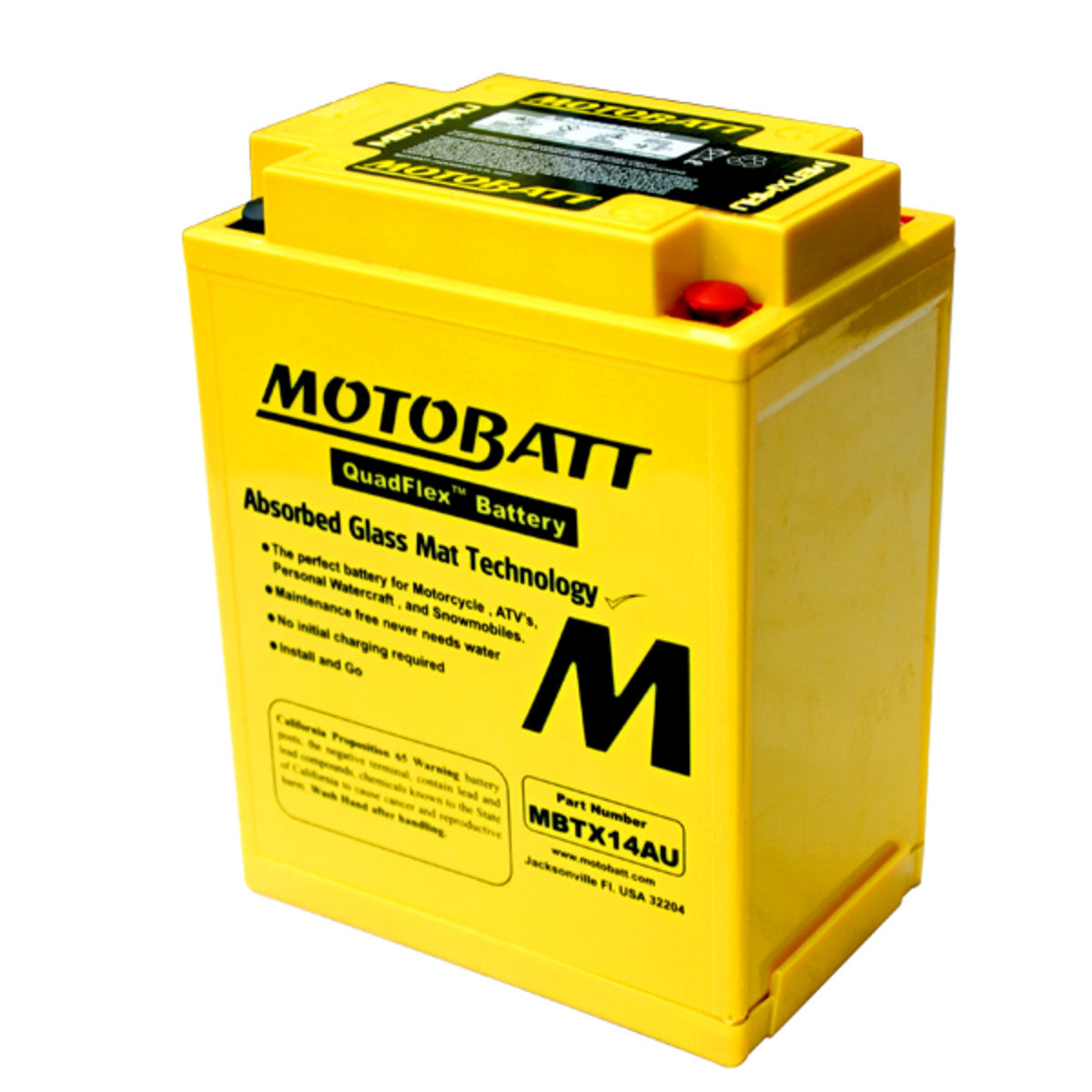 MBTX14AU Motobatt 12V AGM Battery
