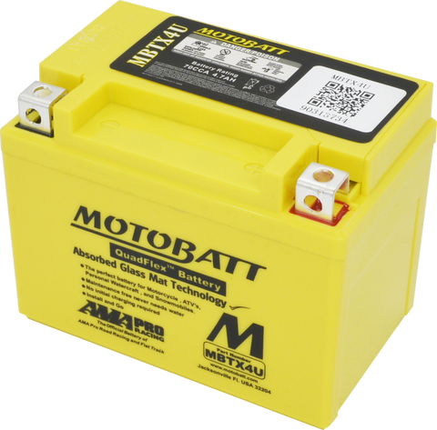 MBTX4U Motobatt 12V AGM Battery