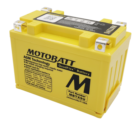 MBTX9U Motobatt 12V AGM Battery