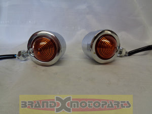 Chrome Turn Signal Light for Buggy's, Sportster, Bobber and Motorcycle