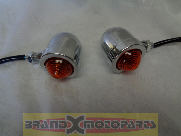 Chrome Turn Signal Light for Buggy's, Sportster, Bobber and Motorcycle