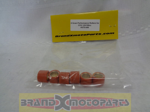 Variator Roller Weights 8 gram GY6 150cc Scooter ATVs & Buggy's