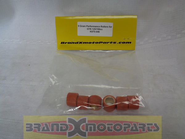 Variator Roller Weights 9 gram GY6 150cc Scooter ATVs & Buggy's
