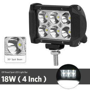 4inch 18W Pods LED Work Light SPOT Light Off Road 12V 24V (Pair)